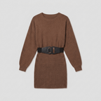 Susannah | Cosy Pull-On Knit Dress by Vera Noir – detail view