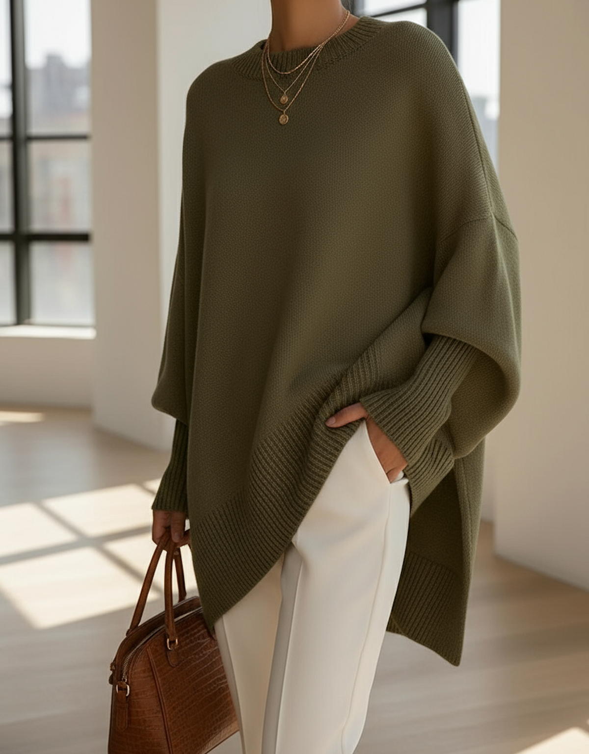 Suzie Oversized Pullover – close-up