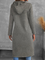 Tabitha Dipped-Hem Longline Hoodie – back view