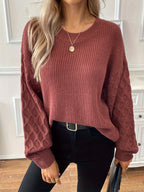 Tamsin Soft Knit Pullover Sweater by Vera Noir – front view