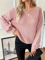 Tamsin Soft Knit Pullover Sweater by Vera Noir – detail view