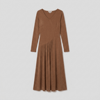 Tanja | Soft Stretch Jersey Midi Dress by Vera Noir – front view