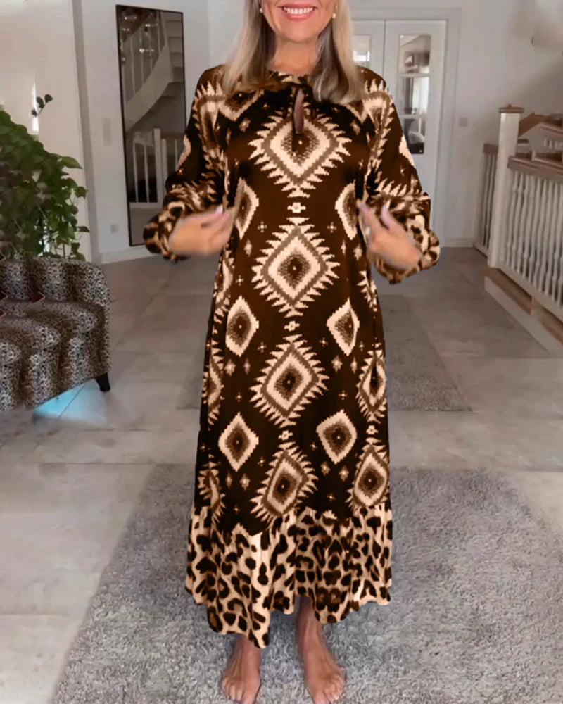 Taurielle Casual Long Dress – back view