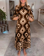 Taurielle Casual Long Dress – back view
