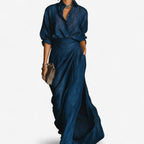 Tavianne ocean maxi dress, front view