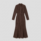 Tayli | Flowing Belted Maxi Dress by Vera Noir – front view