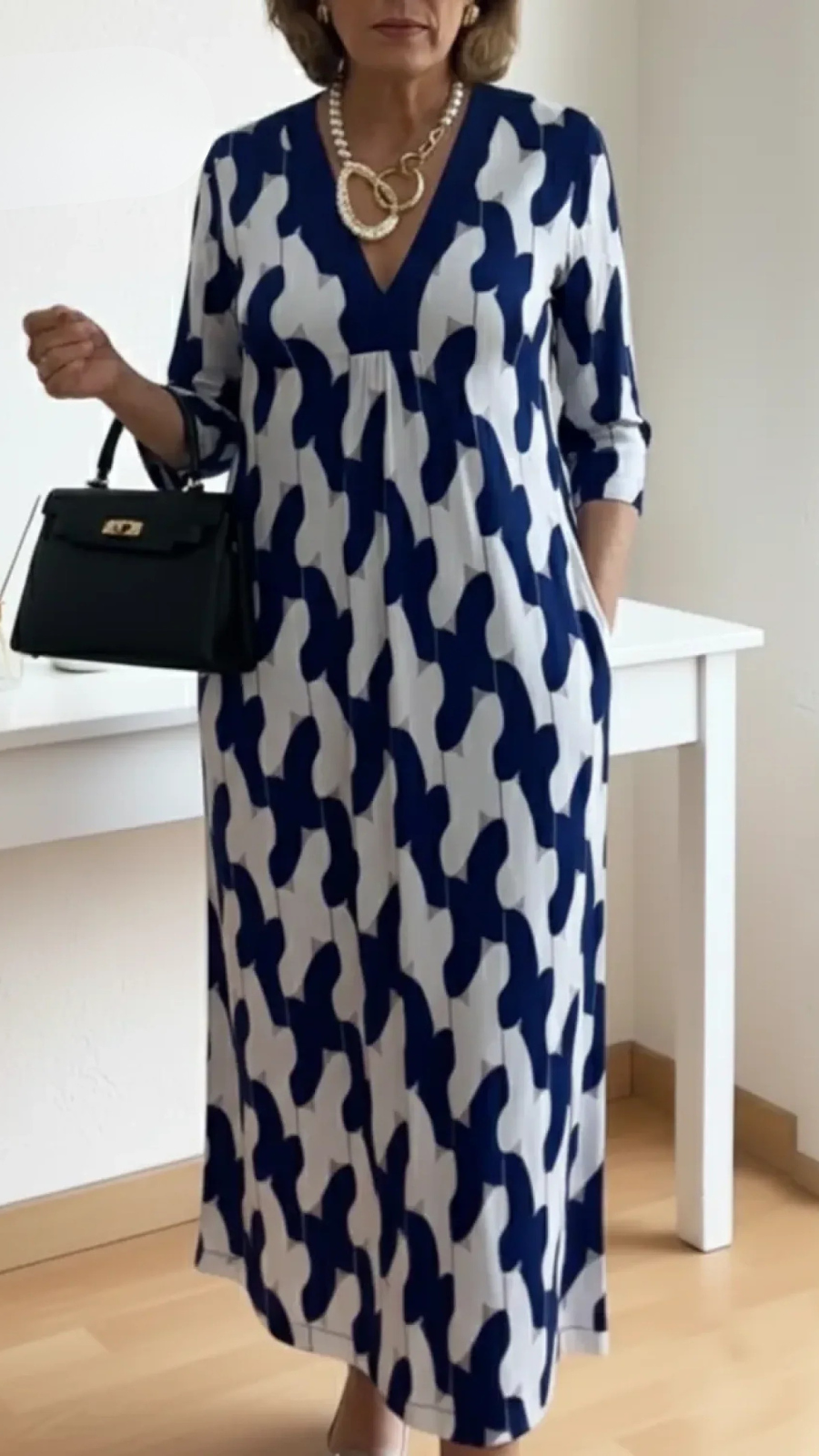Thessavine Elegant Maxi Dress – styled view
