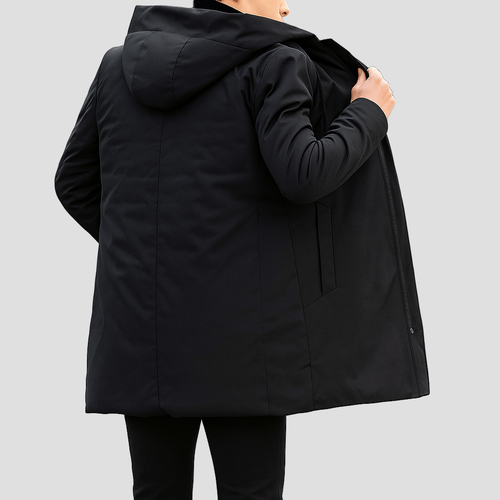 Tobias Waterproof Parka – styled view