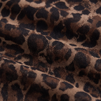Valentina | Leopard Print Fitted Gown by Vera Noir – detail view of the fabric