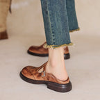 Vera Black Loafers for Women | Premium Cow Leather, Comfortable Fit - 4