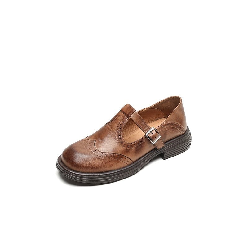 Vera Black Leather Loafers – back view