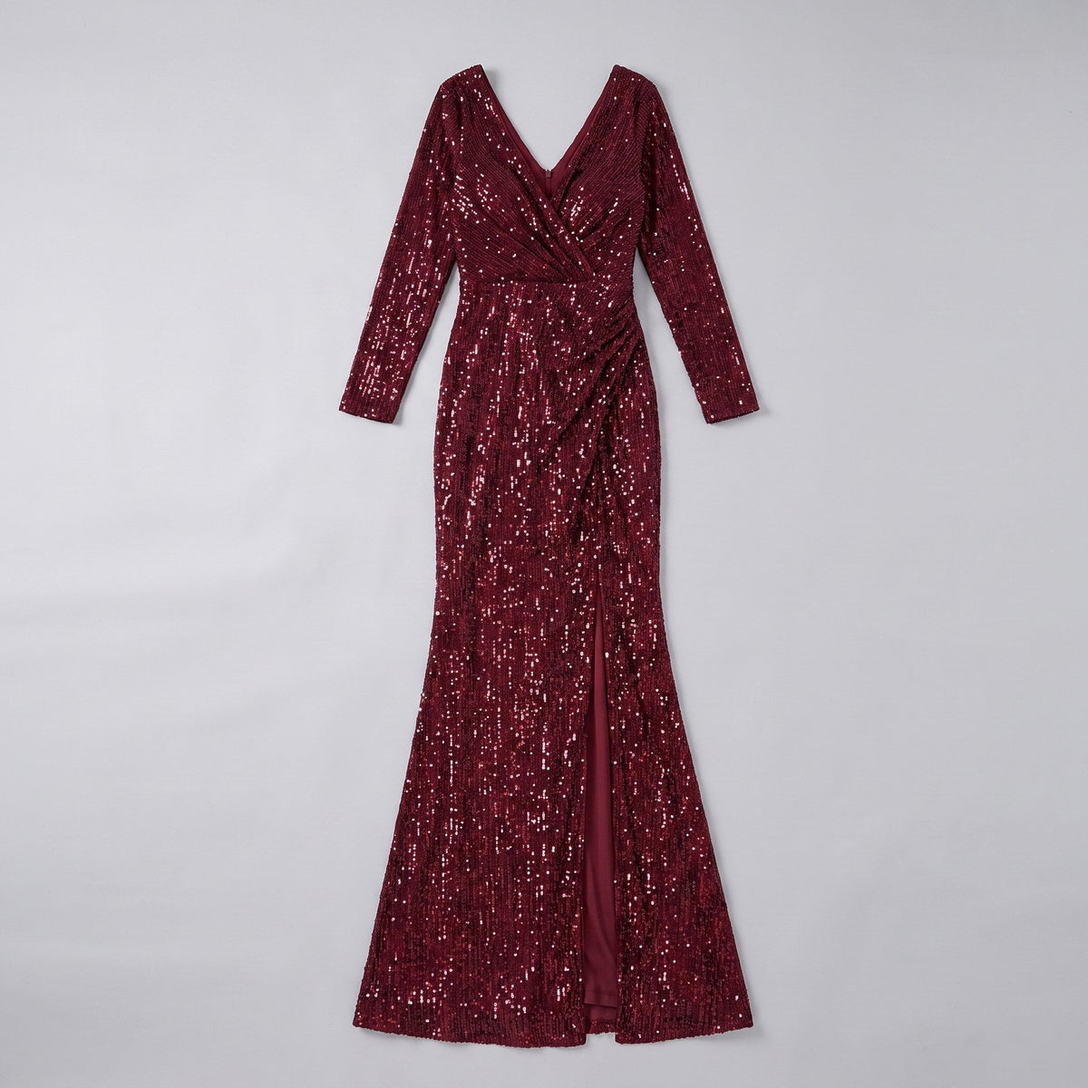 Vesper | Sequin Gown with Thigh-High Slit by Vera Noir – detail view