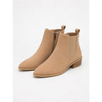 Vivica | Pointed-Toe Block Heel Ankle Boots – front view