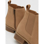 Vivica | Pointed-Toe Block Heel Ankle Boots – close-up