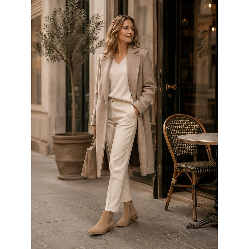 Vivica | Pointed-Toe Block Heel Ankle Boots – styled view