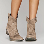 Westlyn | Western Pull-Tab Ankle Boots – front view