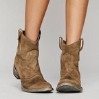 Westlyn | Western Pull-Tab Ankle Boots – front view