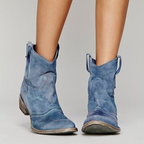Westlyn | Western Pull-Tab Ankle Boots – front view