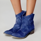 Westlyn | Western Pull-Tab Ankle Boots – side view