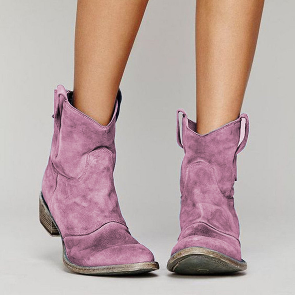 Westlyn | Western Pull-Tab Ankle Boots – front view