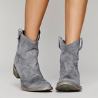Westlyn | Western Pull-Tab Ankle Boots – front view