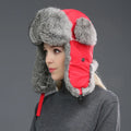 Wilma winter hat with ear flaps, front view