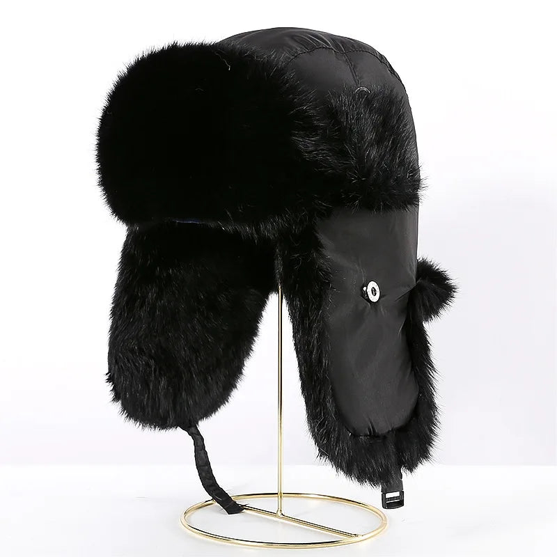 Wilma winter hat with ear flaps, final view