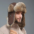 Wilma winter hat with ear flaps, additional front angle