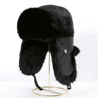 Wilma winter hat with ear flaps, additional back angle