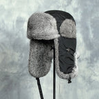 Wilma winter hat with ear flaps, top view