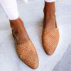 Wovena | Woven Slingback Loafers – front view