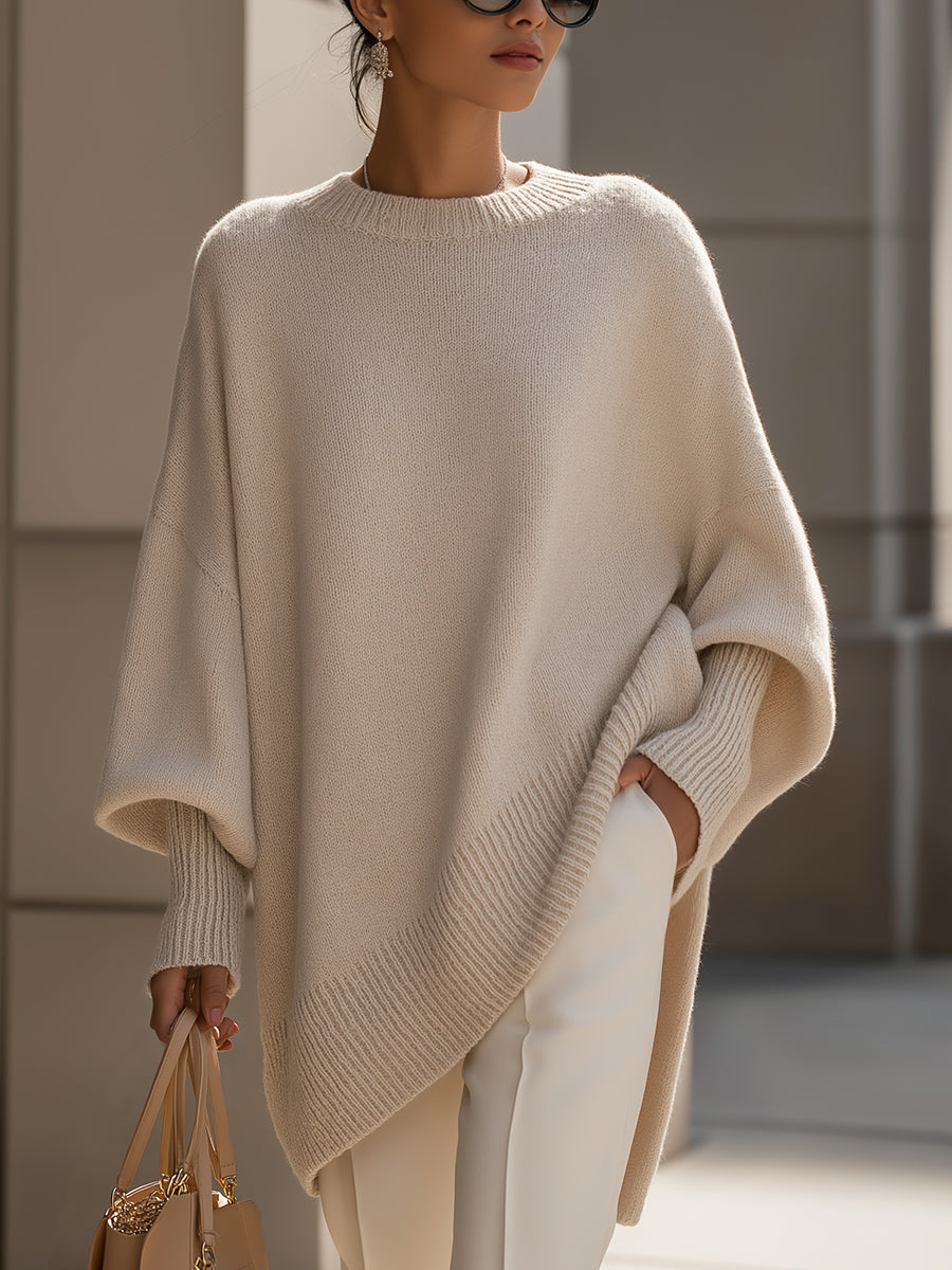 Wynn Poncho Sweater by Vera Noir, front view
