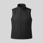 Wynna | USB Heated Quilted Vest – product view in black