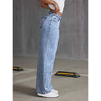 Yasmina high-waisted wide-leg jeans, side view