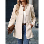 Fiona | Elegant Stand-Collar Coat
