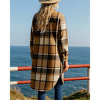 Juniper | Longline Checked Coat