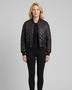 Women's Quilted Bomber Jacket – Modern Fit