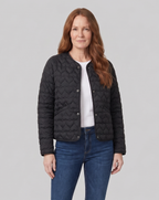 Women's Quilted Jacket – Lightweight, Collarless