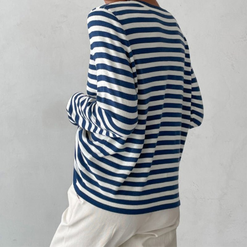 Winifred | Relaxed-Fit Striped Long Sleeve Top