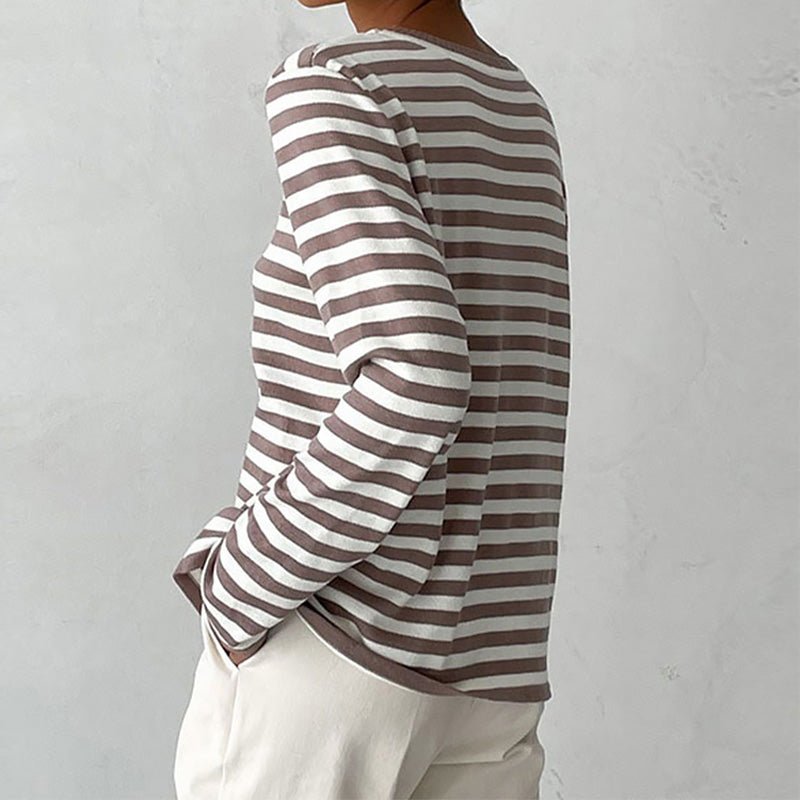 Winifred | Relaxed-Fit Striped Long Sleeve Top