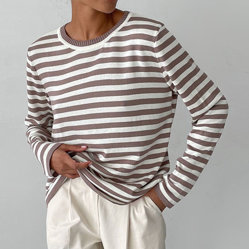Winifred | Relaxed-Fit Striped Long Sleeve Top