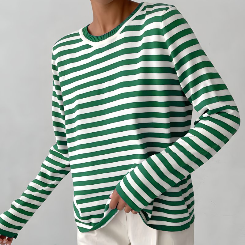 Winifred | Relaxed-Fit Striped Long Sleeve Top