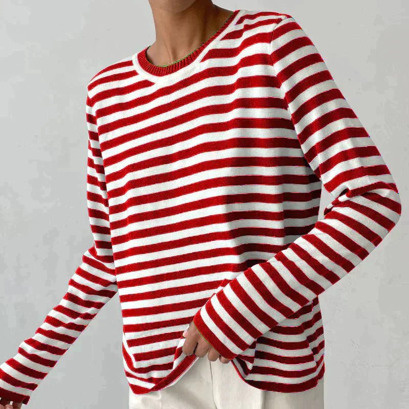 Winifred | Relaxed-Fit Striped Long Sleeve Top