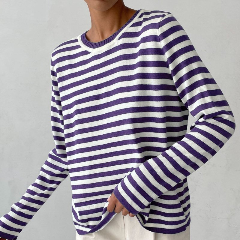 Winifred | Relaxed-Fit Striped Long Sleeve Top