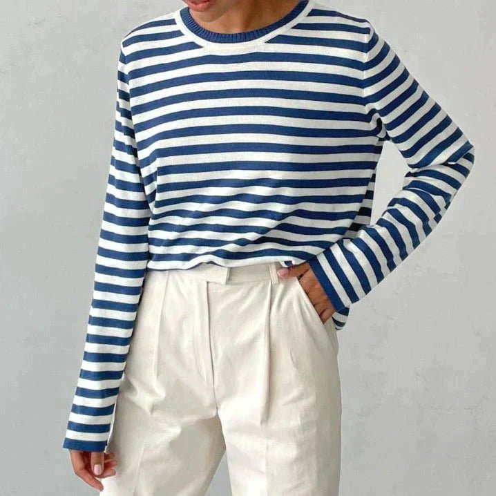 Winifred | Relaxed-Fit Striped Long Sleeve Top