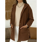 Joanna | Hooded Button-Front Coat