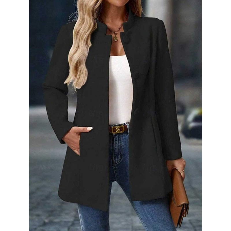 Fiona | Elegant Stand-Collar Coat