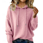 Delphine Hooded Knit Sweater – side view