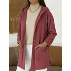 Joanna | Hooded Button-Front Coat